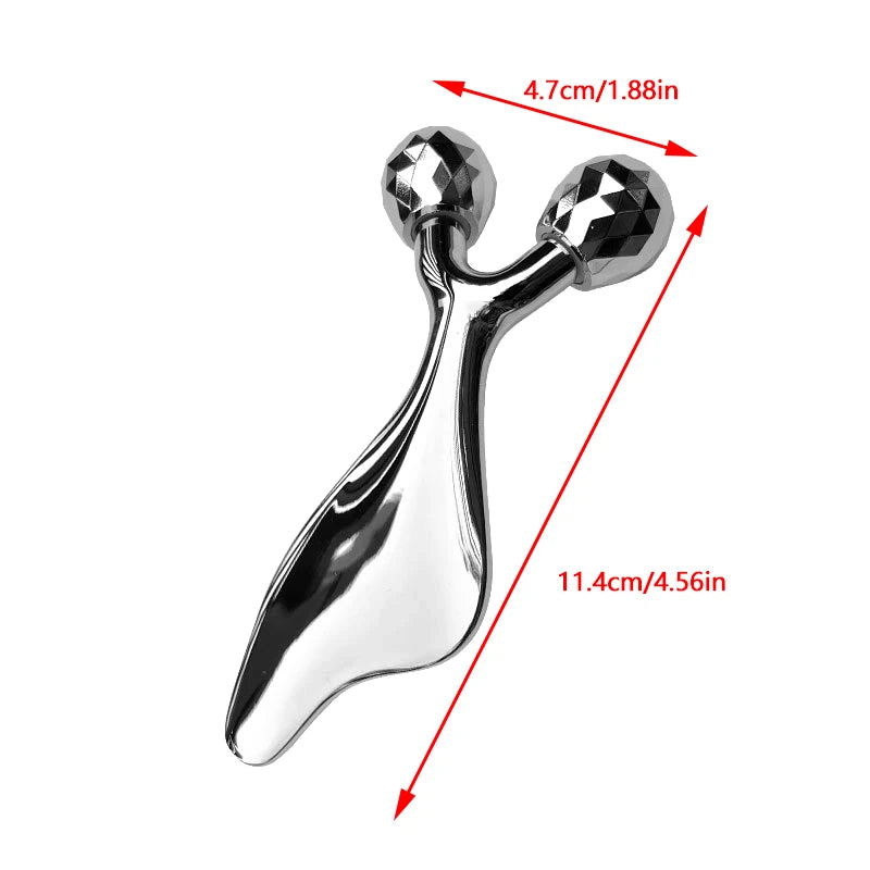 2-in-1 3D Facial Massager & Gua Sha Roller