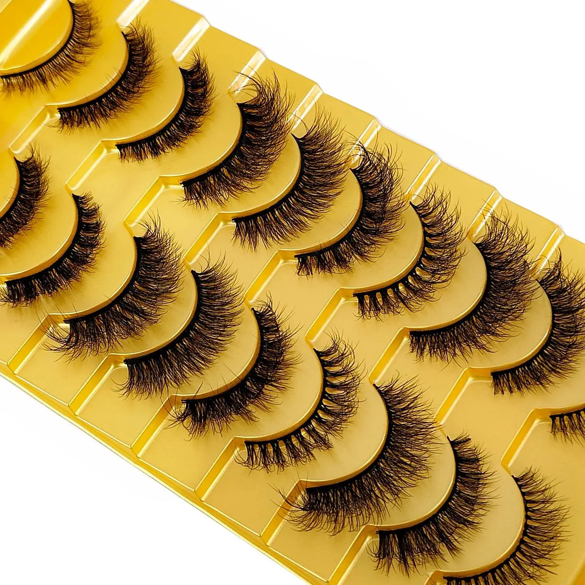 10 Pairs Mink Lashes – Fluffy, Dramatic False Eyelashes