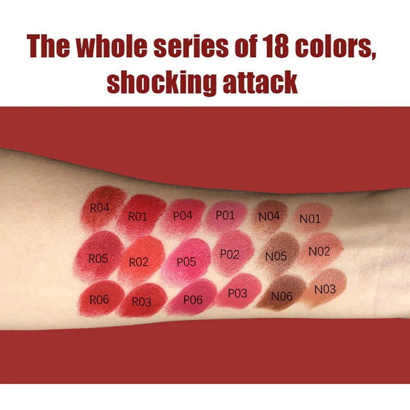 Velvet Matte Lip Liner Set – Waterproof Lipstick