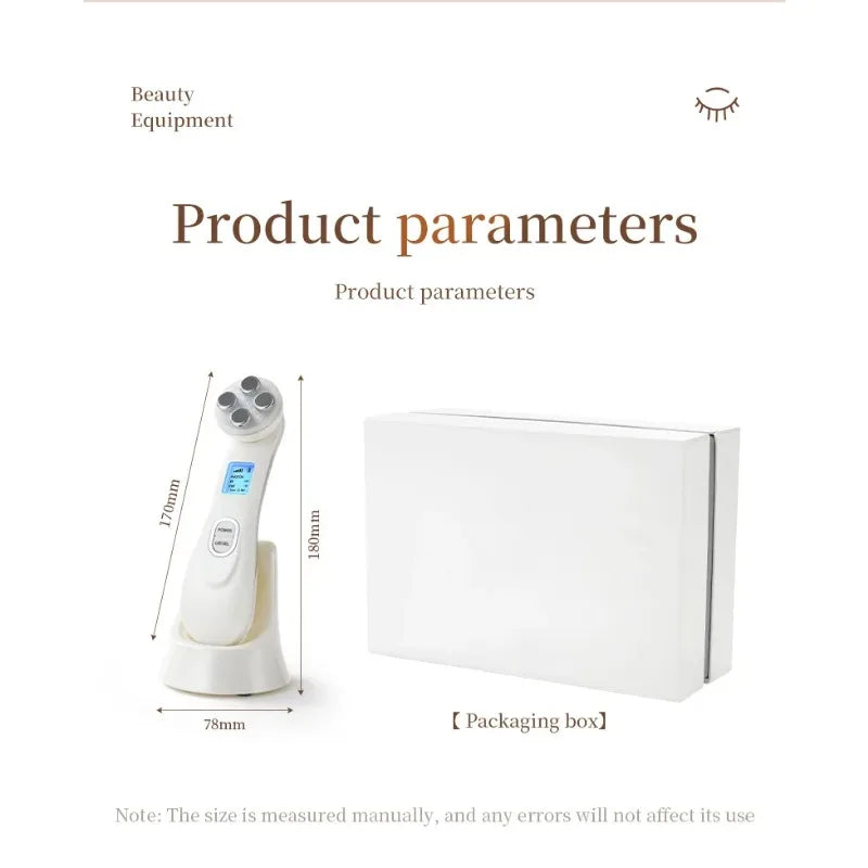 Facial Beauty Device EMS Microcurrent Introduction Facial Massager for Lifting and Firming Photon Skin Rejuvenation Anti-Wrinkle