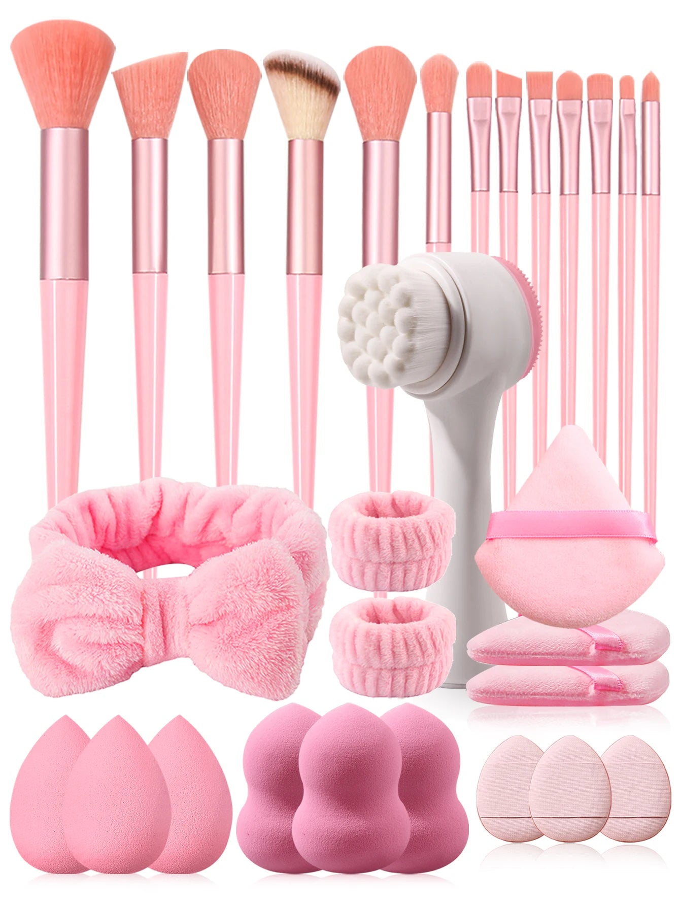 29pcs Makeup Brush & Sponge Tool Kit