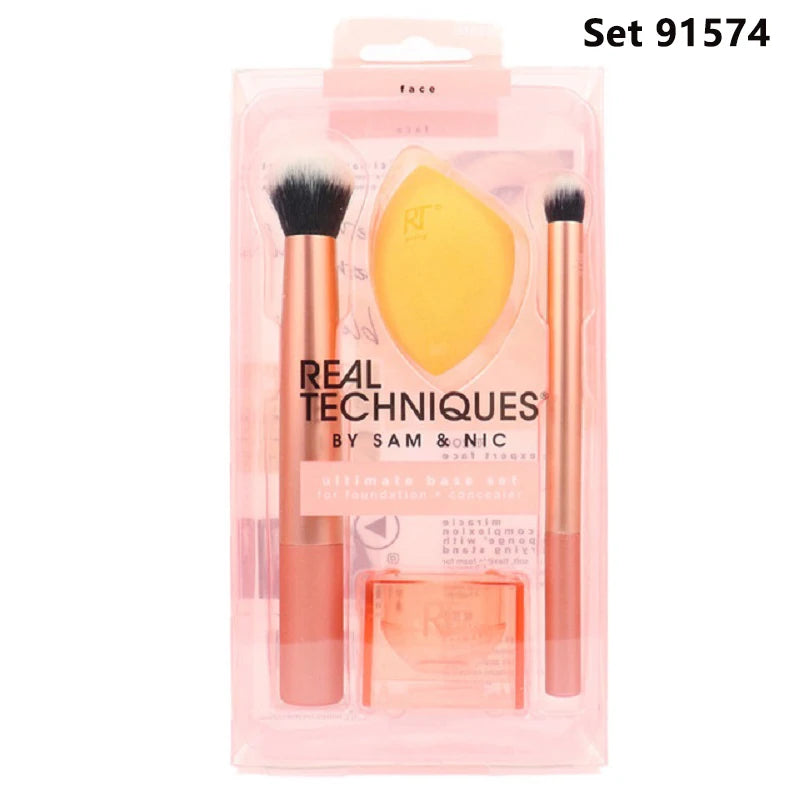 Real Techniques Professional Makeup Brushes Set Foundation Powder Contour Blush Concealer Eyeshadow Blending Cosmetic