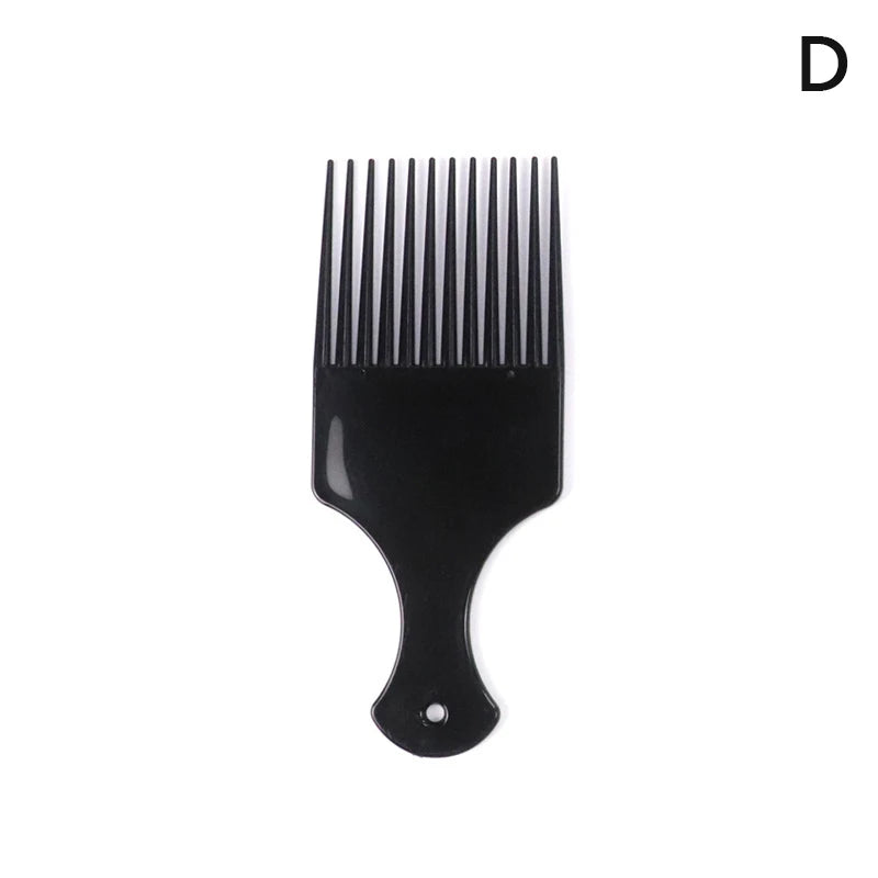 Wide Tooth Afro Pick Comb – Plastic Curly Hair Styling Tool