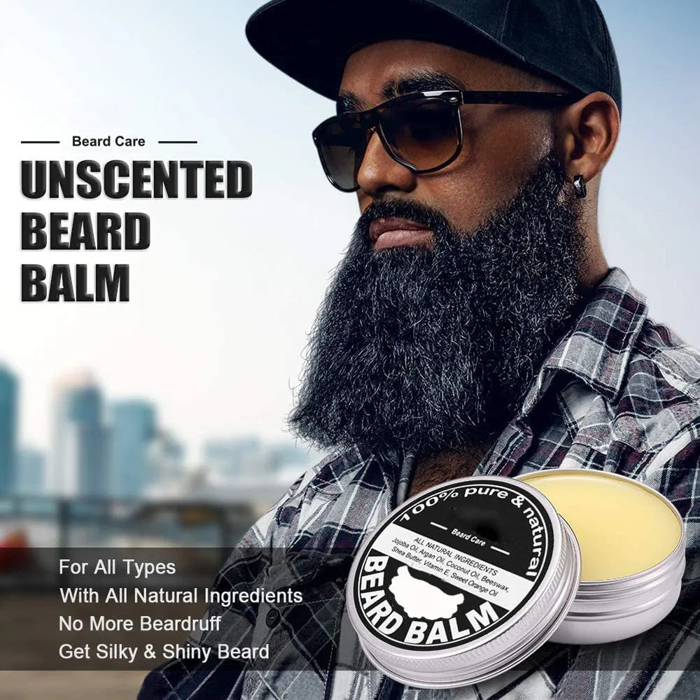 Men’s Beard Grooming Set – Shampoo, Conditioner & Balm