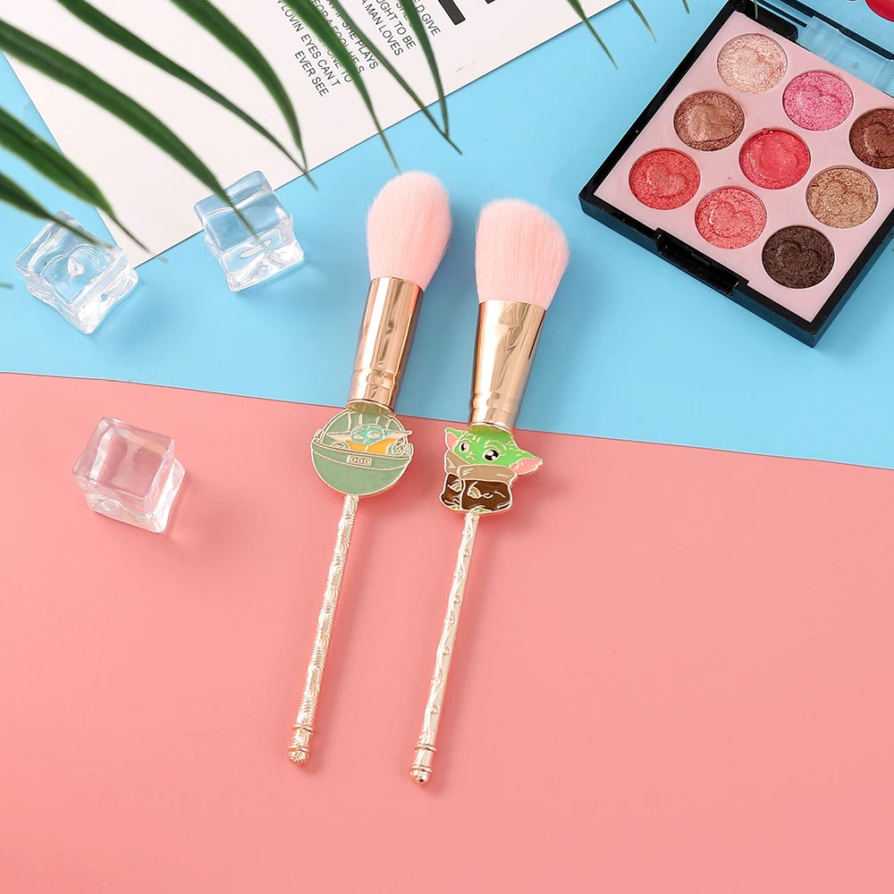 5PCS Star Wars Makeup Brush Set – Yoda Eyeshadow & Powder Brushes