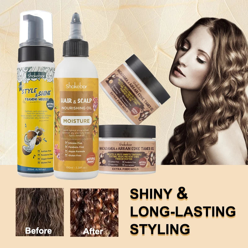 Shakebar Hair Mousse – Edge Tamer & Shine Gel