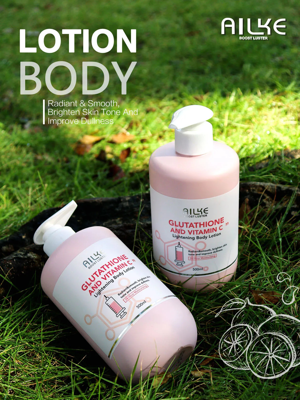 AILKE Vitamin C & Glutathione Body Lotion – Brightening Care