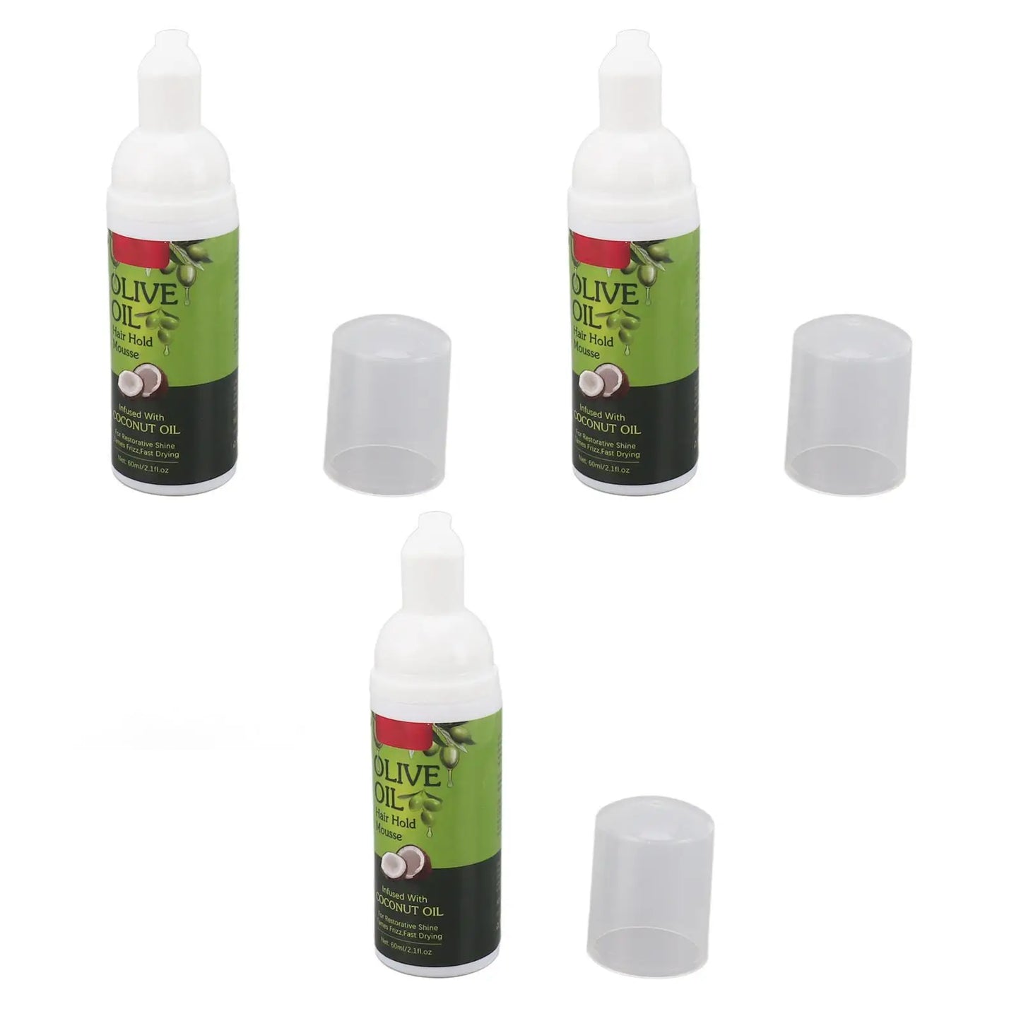 Olive Oil Hair Mousse – Nourishing Styling Foam, 60ml