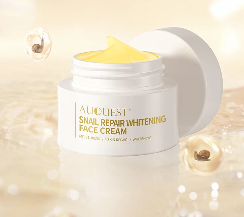 AUQUEST Snail Collagen Face Cream Whitening Moisturizing Anti Aging Facial Cream Skin Care Products