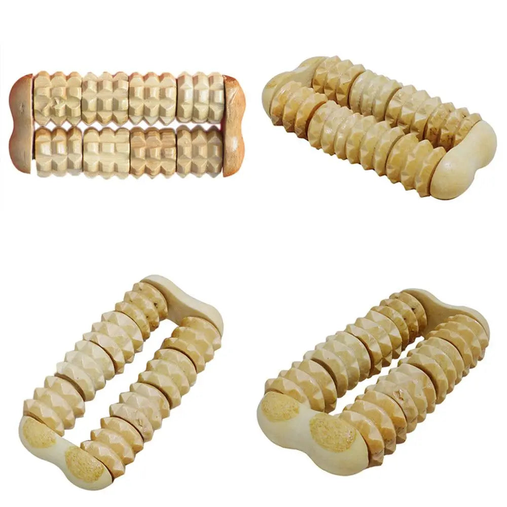 Wooden Body Roller Massager – Relaxation & Therapy Tool