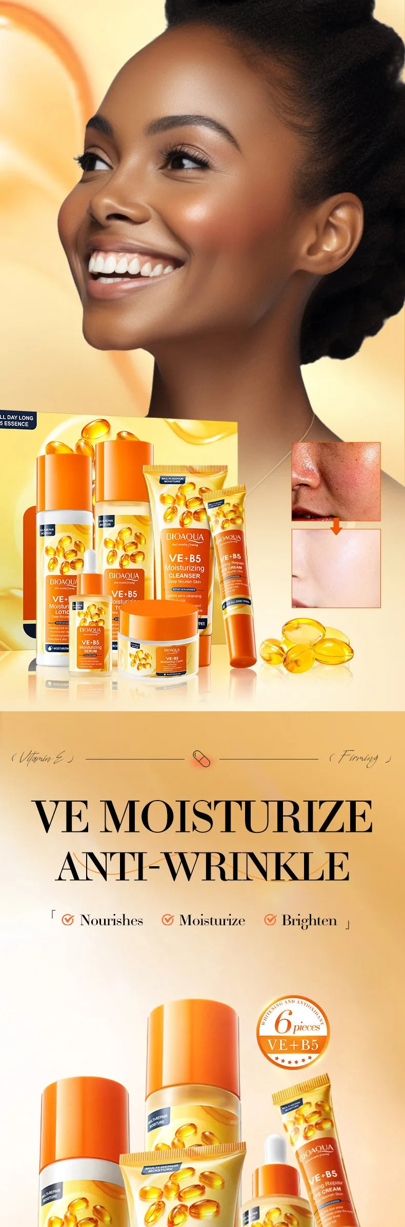 Vitamin EB5 Anti-Wrinkle Skincare Set – Firming & Lifting