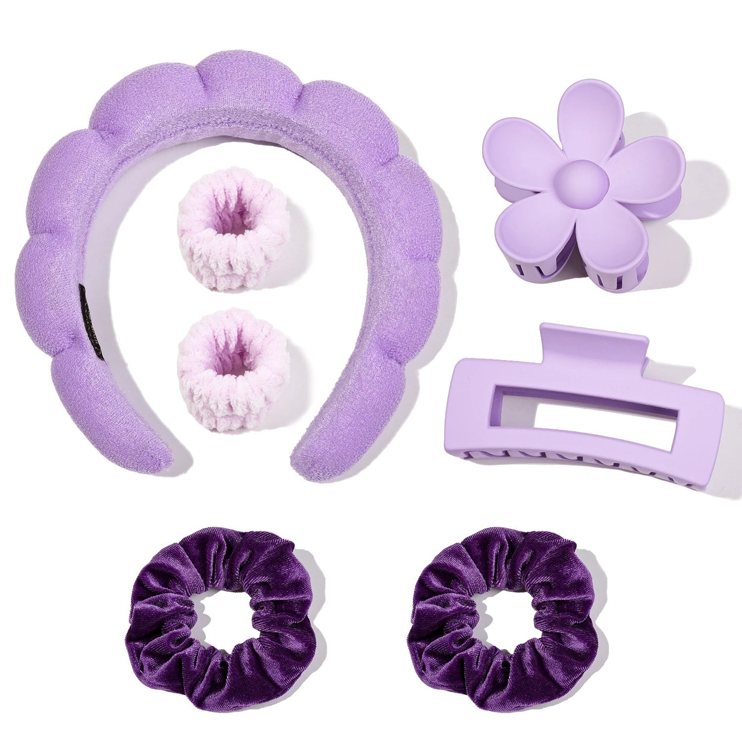 7PCS Skincare Headbands & Wristbands Set – Makeup & Face Wash