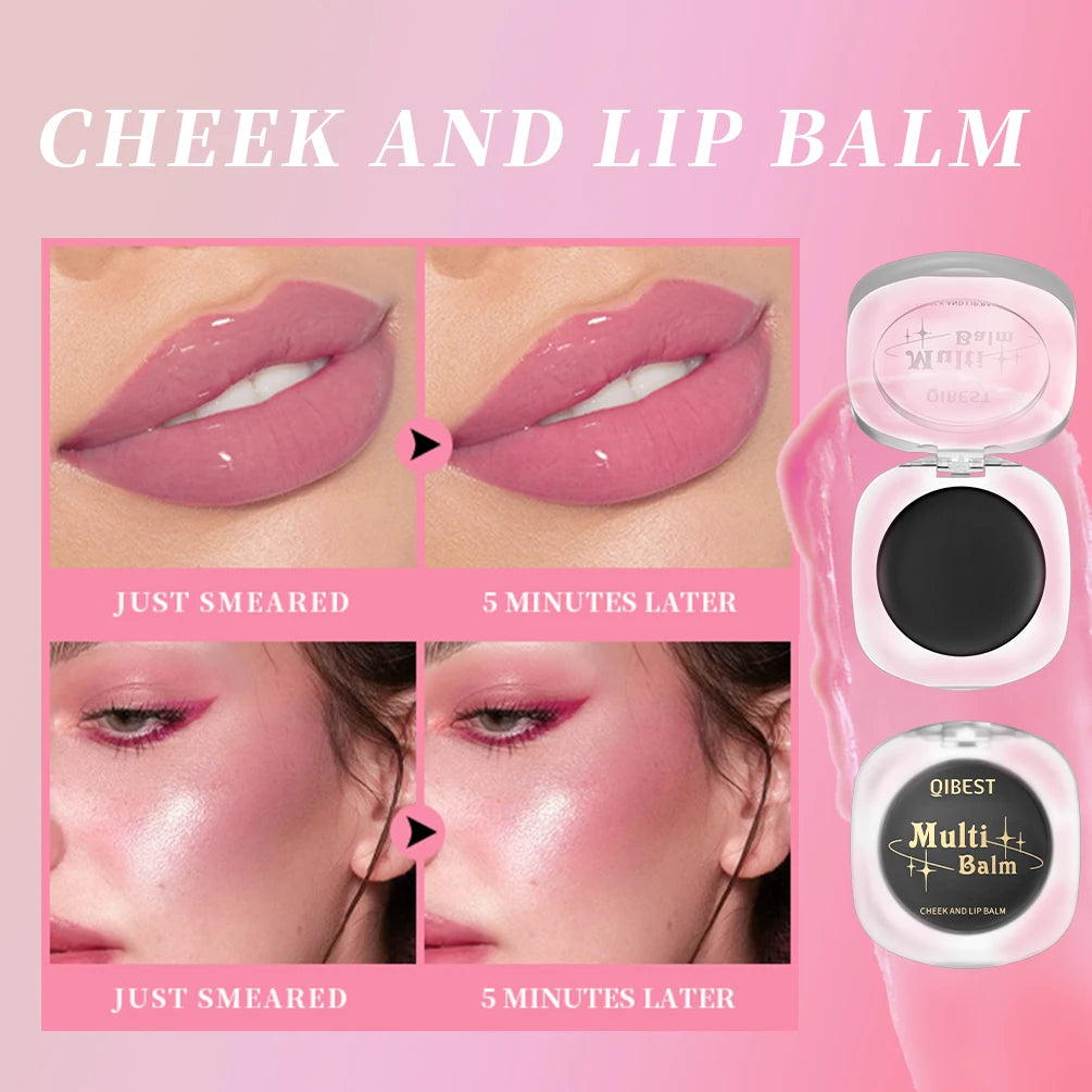 QIBEST 3-in-1 Lipstick – Blusher & Eyeshadow Stick