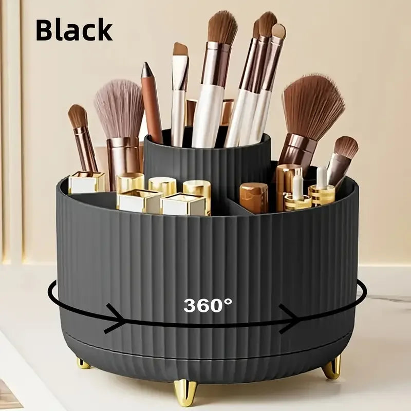 Rotating Makeup Organizer – 360° Brush & Tool Holder