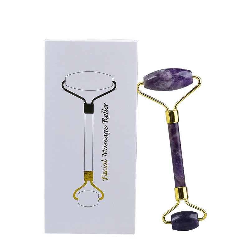 Amethyst Crystal Roller – Anti-Cellulite & Gua Sha Tool