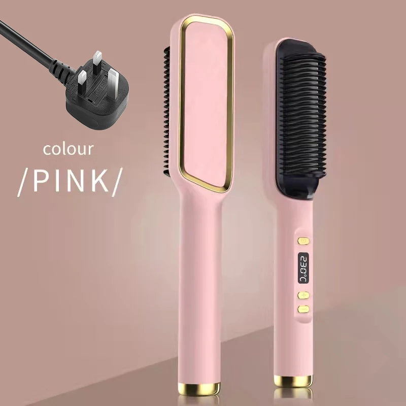 Electric Hot Comb – Ionic Straightening Brush, Anti-Scald