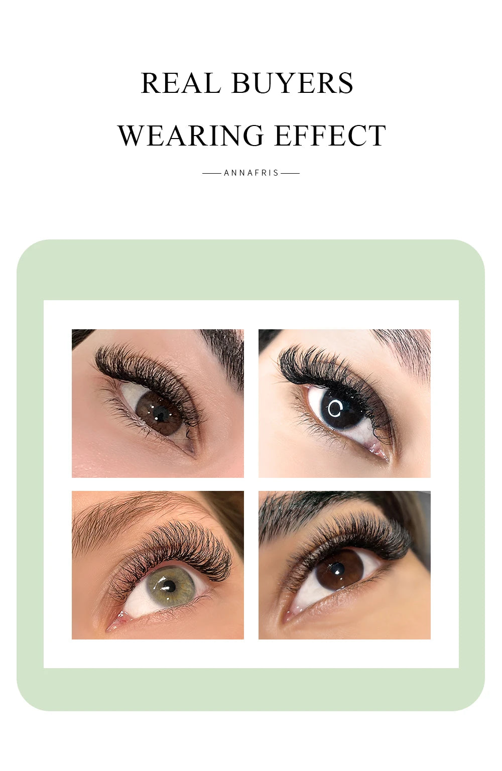 NATUHANA 5 Cases Eyelash Extensions – W-Shape Volume