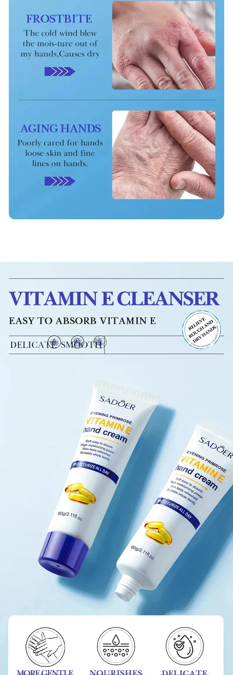 Whitening Hand Cream – Anti-Wrinkle & Repair Lotion