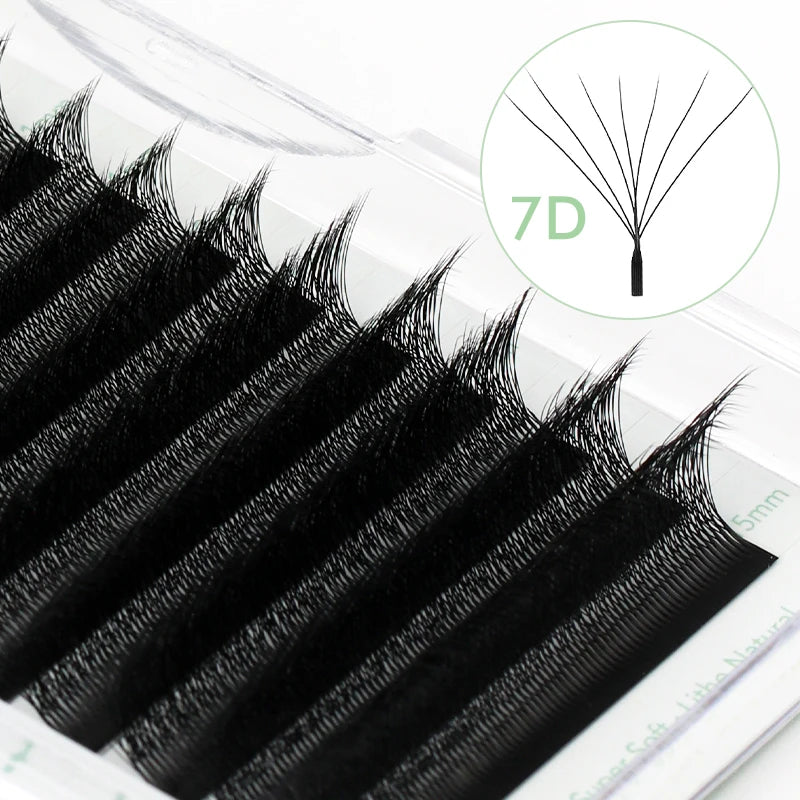 NATUHANA 5 Cases Eyelash Extensions – W-Shape Volume