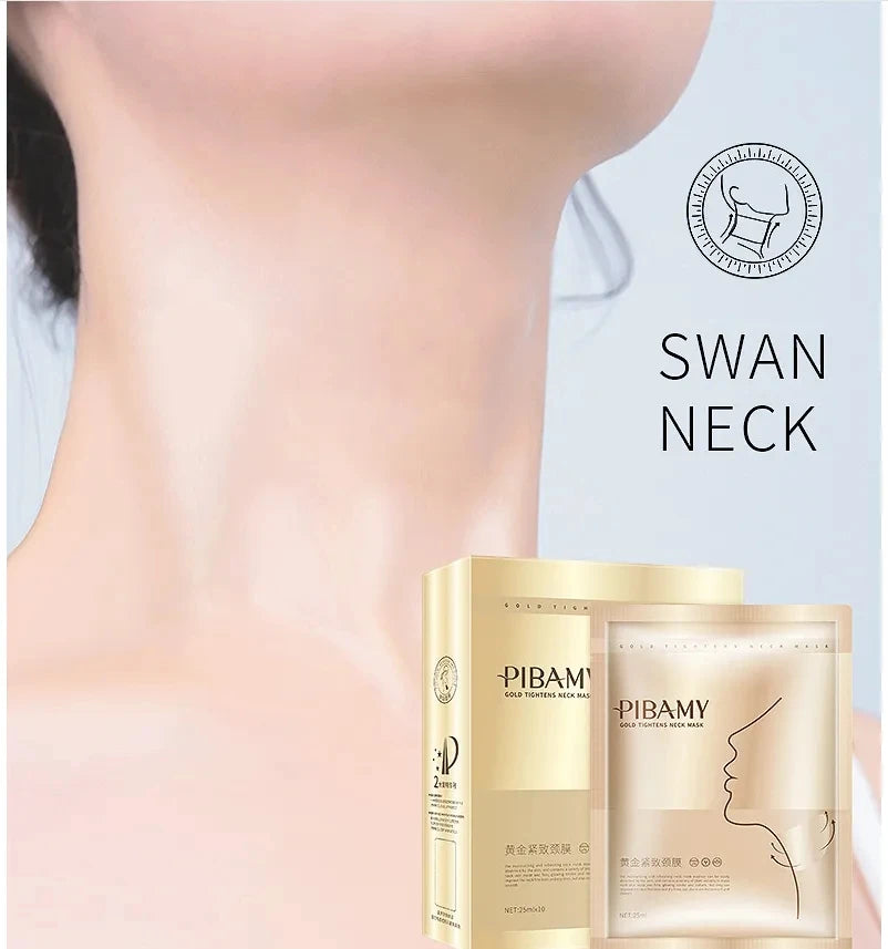 Golden Neck Mask – Anti-Aging & Firming (10pcs)