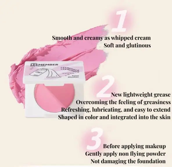 LEEMEMBER Milk Cream Blush Palette – Natural Nude Shades