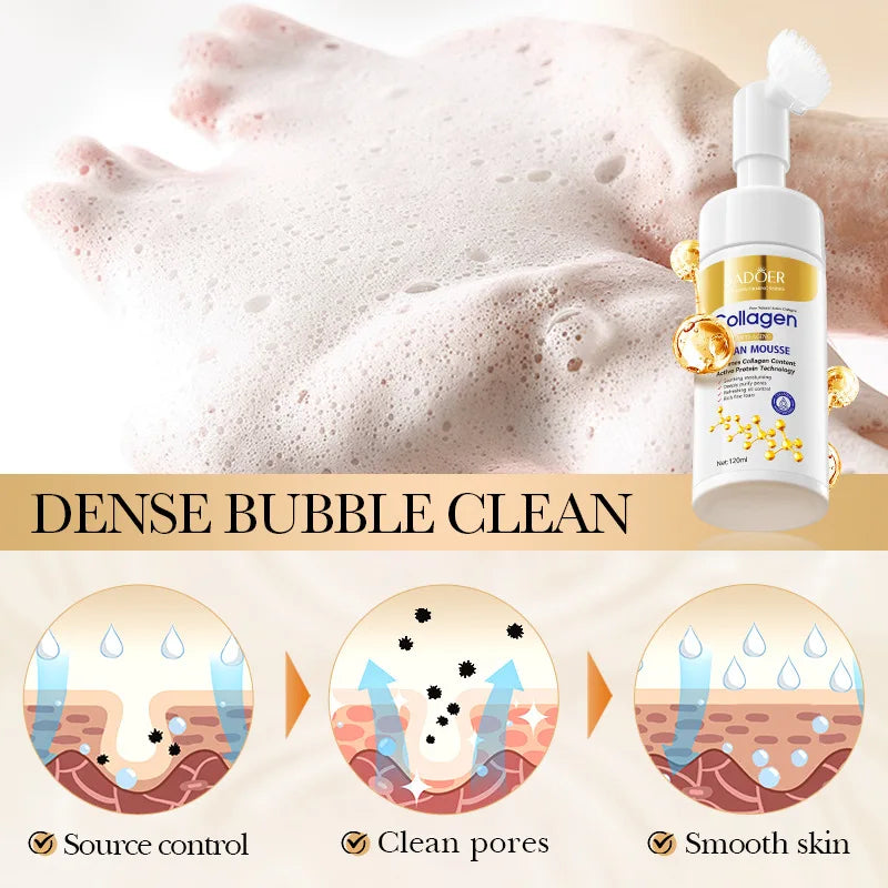 Collagen Face Wash Foam Cleanser