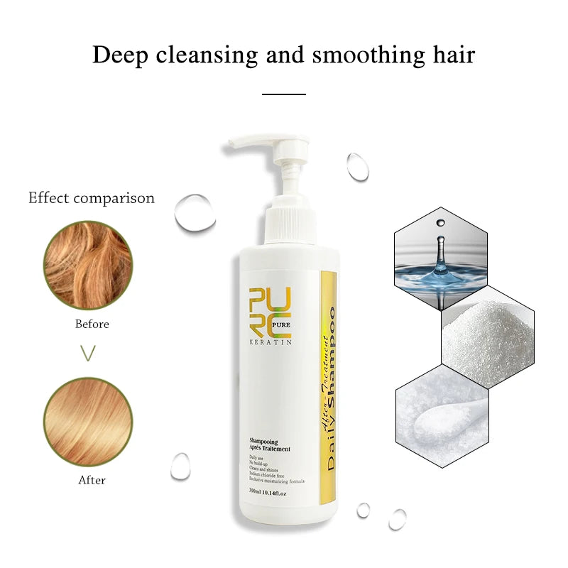 PURC Shampoo & Conditioner – Frizz Control & Damage Repair