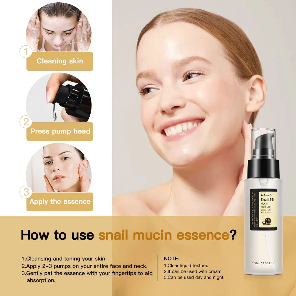 Snail Mucin 96% Collagen Essence – Hydrating Face Serum (100ml)