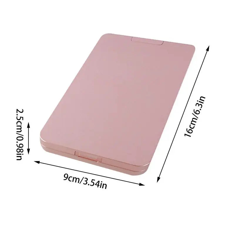 LED Light Makeup Mirror – Travel Compact & Foldable