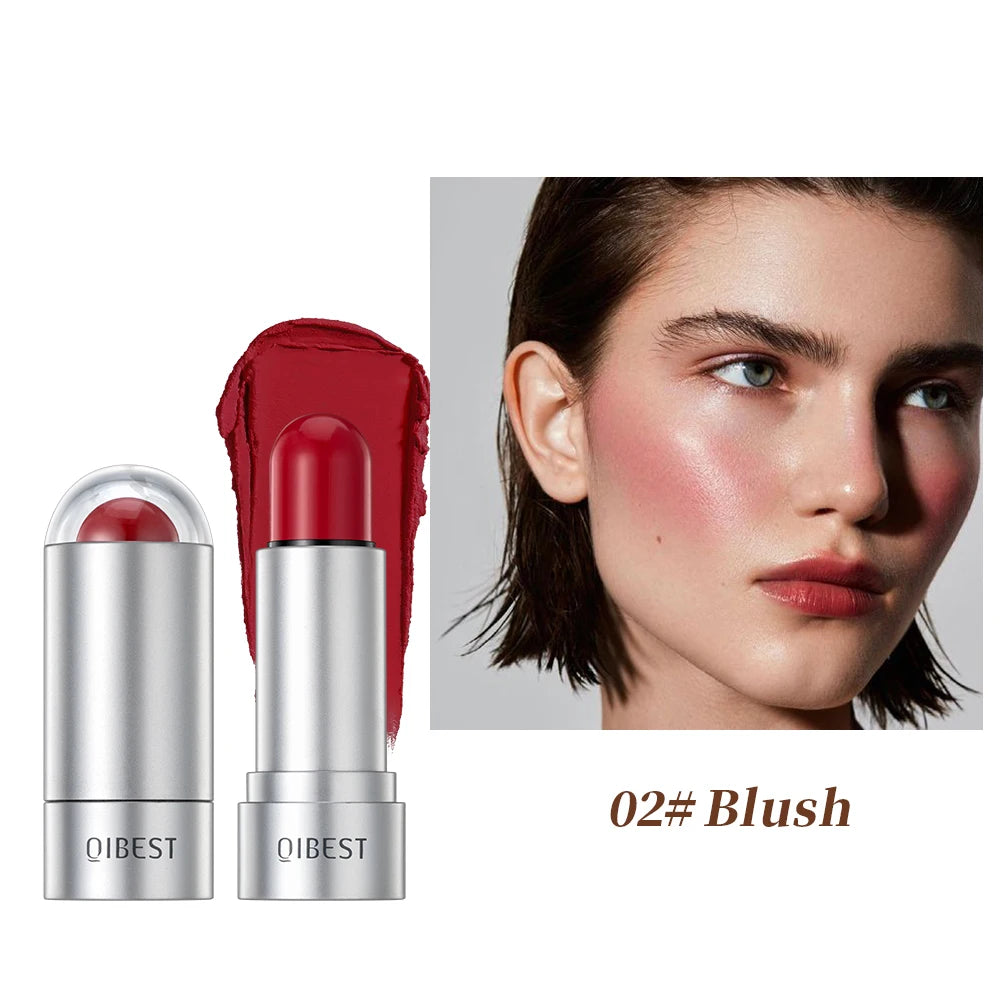 QIBEST Highlight & Contour Stick – Waterproof Cream Blusher