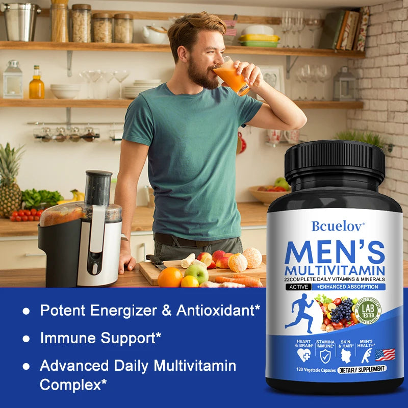 Men’s Multivitamin – Vitamins A, C, D, E & Zinc (120 Ct)
