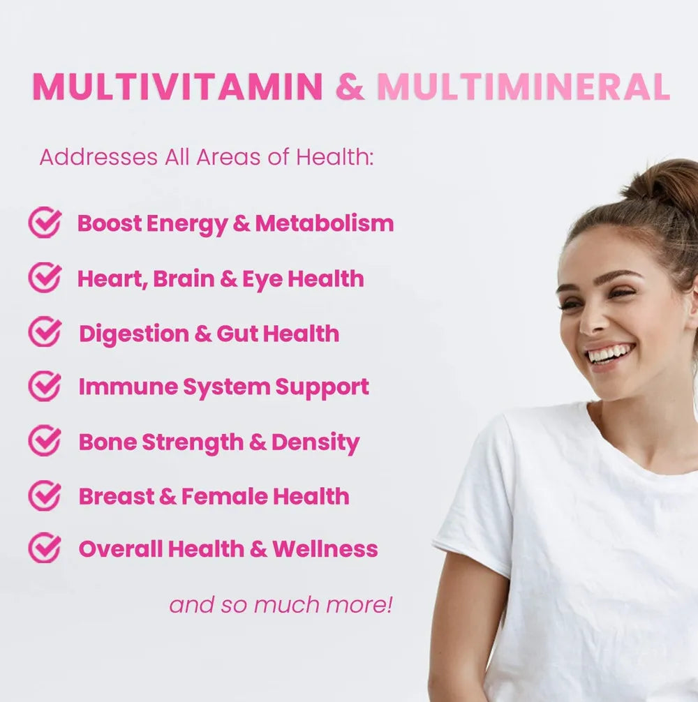 Women’s Multivitamin Patches – Vitamins A–E, Biotin, Energy (30 Pcs)