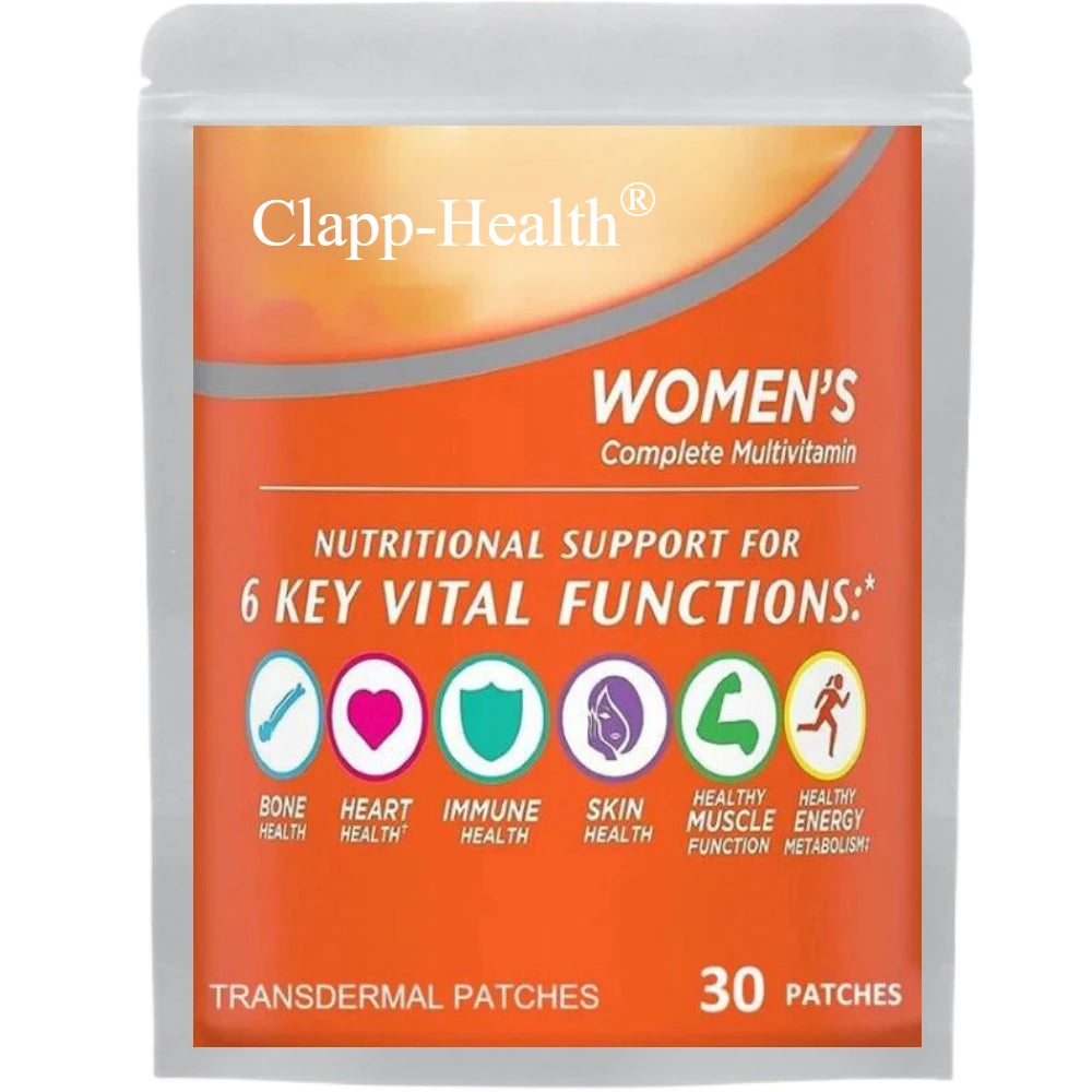 Women’s Multivitamin Patches – Calcium, Magnesium, Immune Support (30 Pcs)