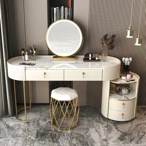 Bedroom Luxury Vanity Table Beauty Storage Fashion Girls Vanity Table Modern Multifunctional Tocador Maquillaje Furniture