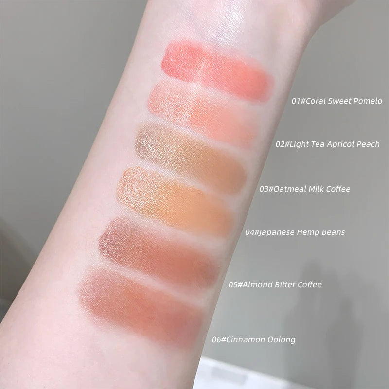 Gege Bear Smooth Blush Multi-purpose Cream Extended Color Blush Eye Shadow Not Easy to Fade Matte Velvet Lip Glaze