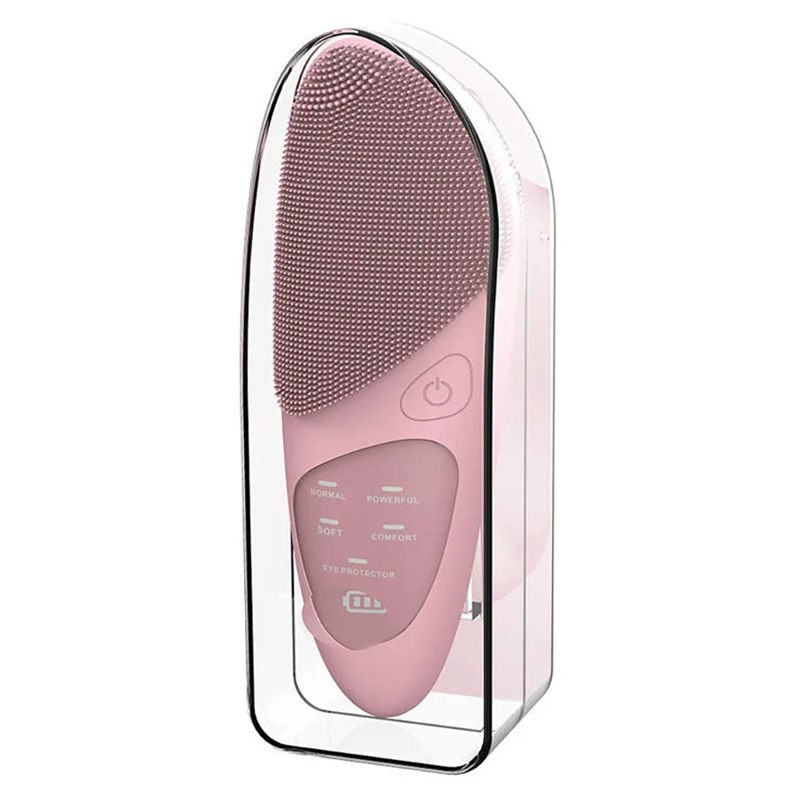 Heated Facial Cleansing Brush w/ Eye Massager