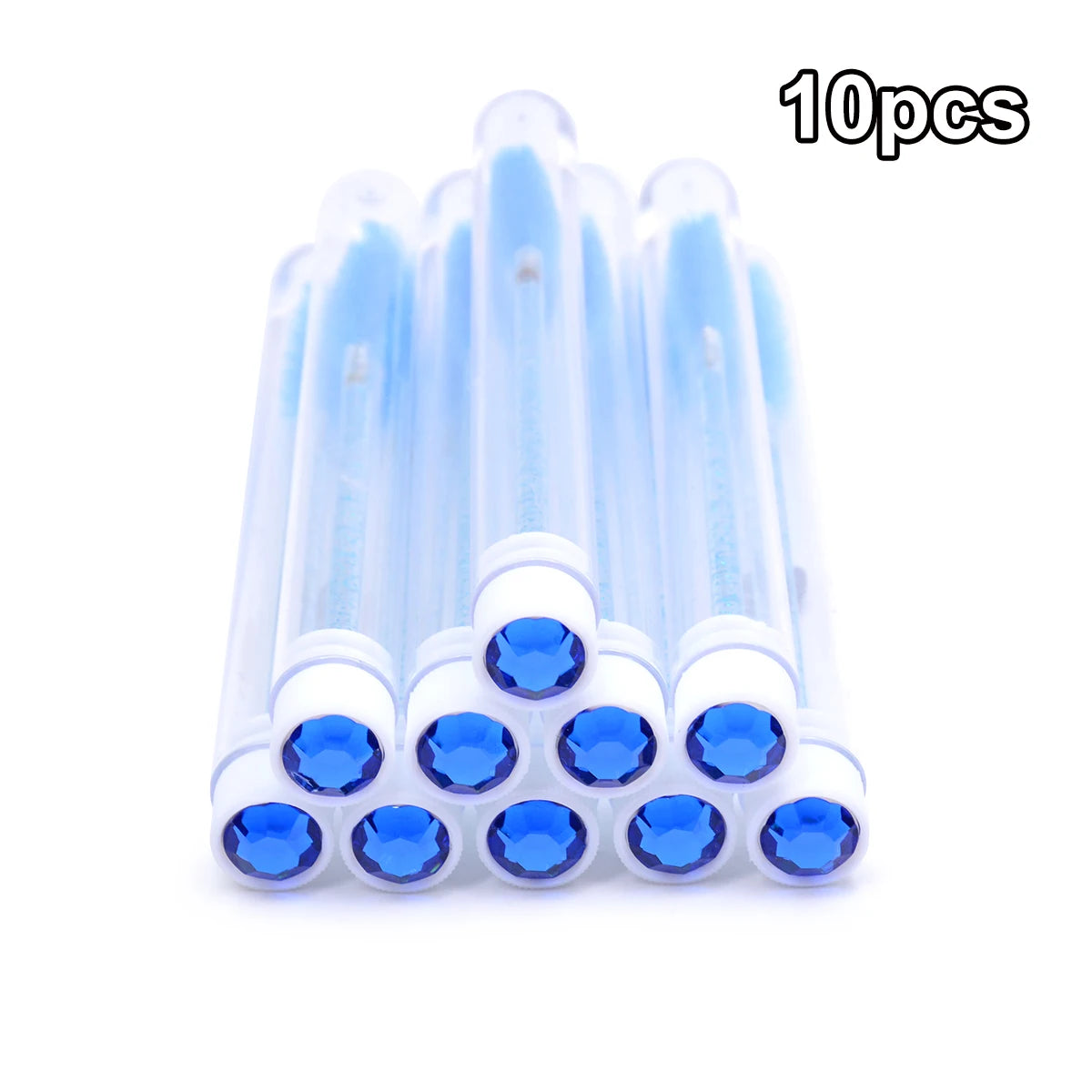 10PCS Diamond Eyelash Brushes – Spoolies & Wands