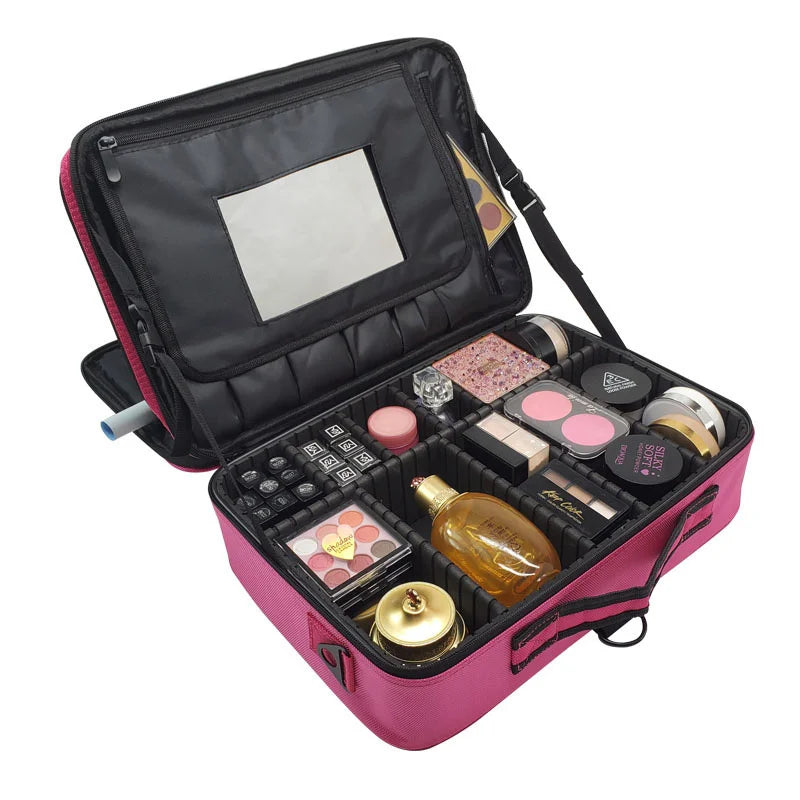 Large Cosmetic Makeup Bag – Travel Storage Case