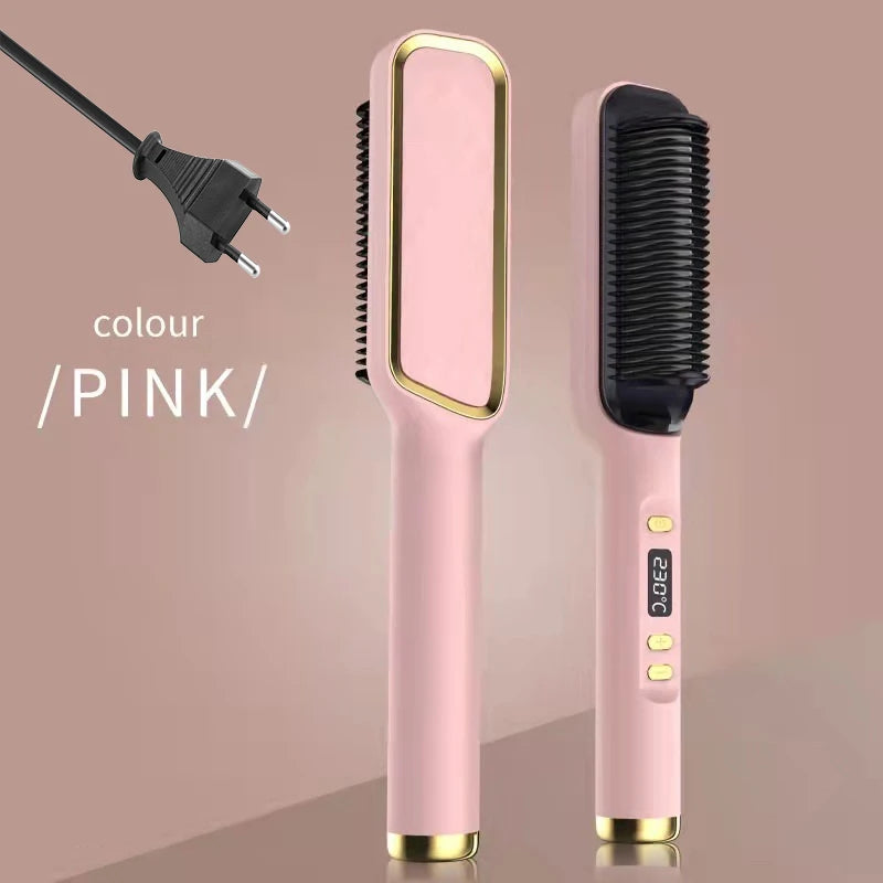Electric Hot Comb – Ionic Straightening Brush, Anti-Scald