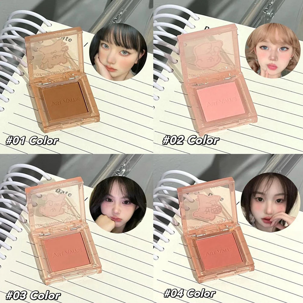Single Matte Blush Palette – Cheek Contour Rouge Makeup