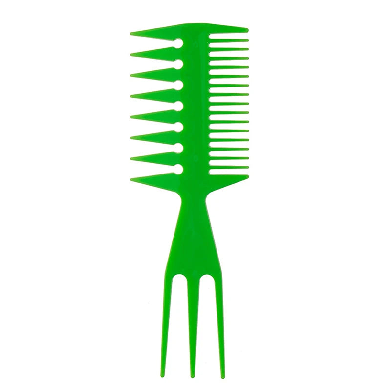 Wide Tooth Afro Pick Comb – Plastic Curly Hair Styling Tool