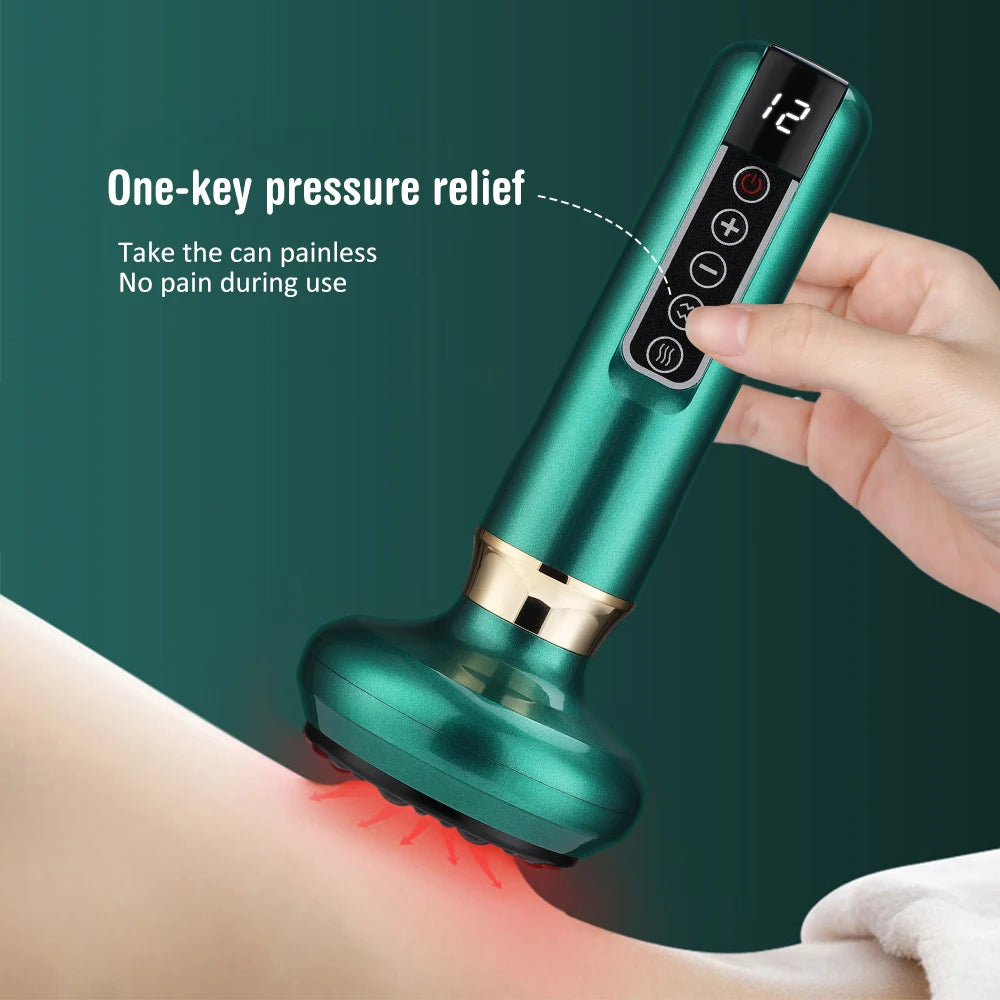 Vacuum Cupping Massager – Infrared Heating & Body Massage Device