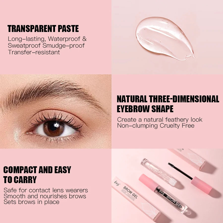 Clear Eyebrow Styling Gel – Waterproof Brow Cream