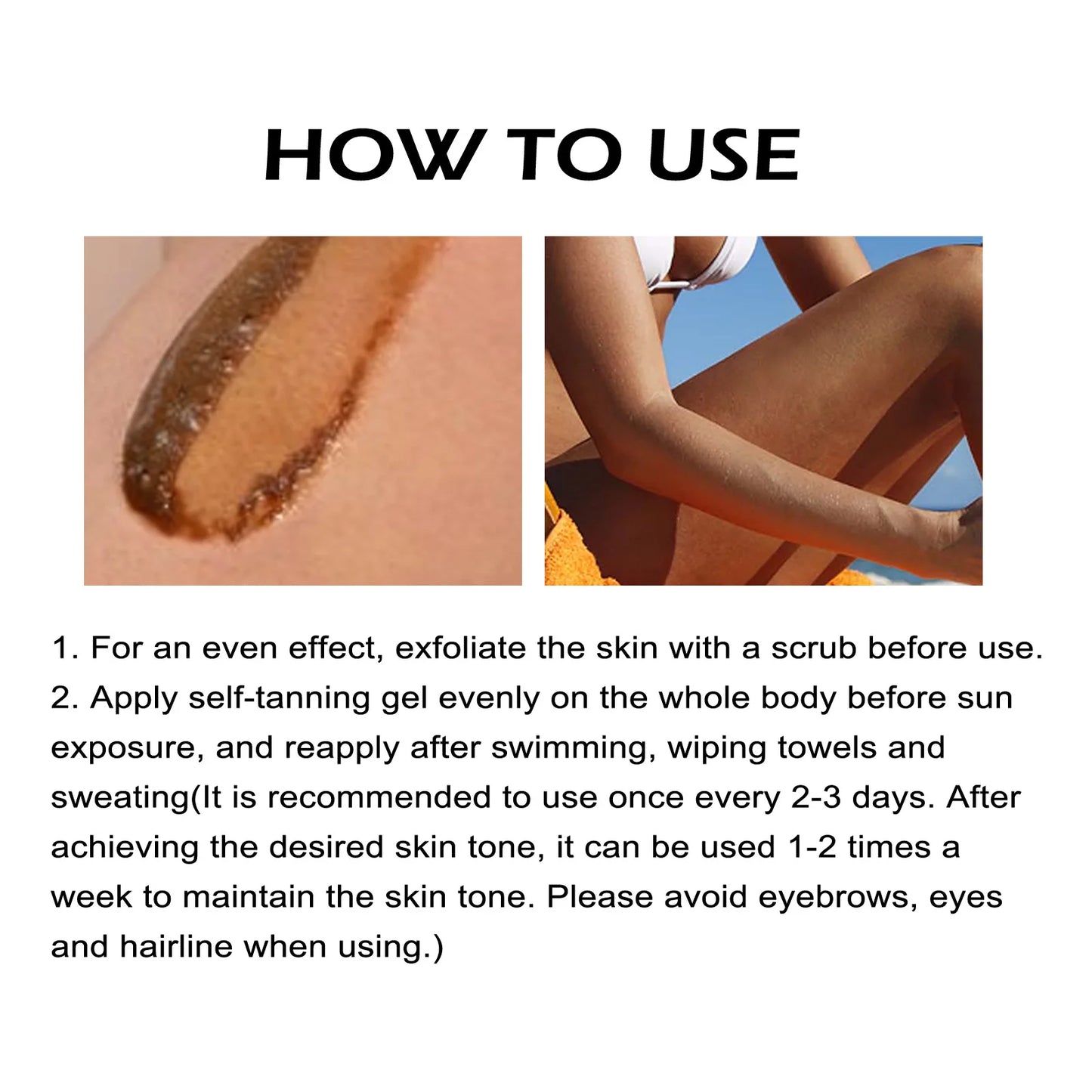 Self-Tanning Cream – Fast-Acting Face & Body Bronzer Lotion