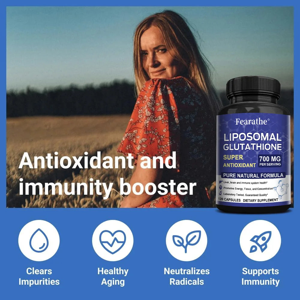 Liposomal Glutathione 700mg – Skin, Detox & Antioxidant Support