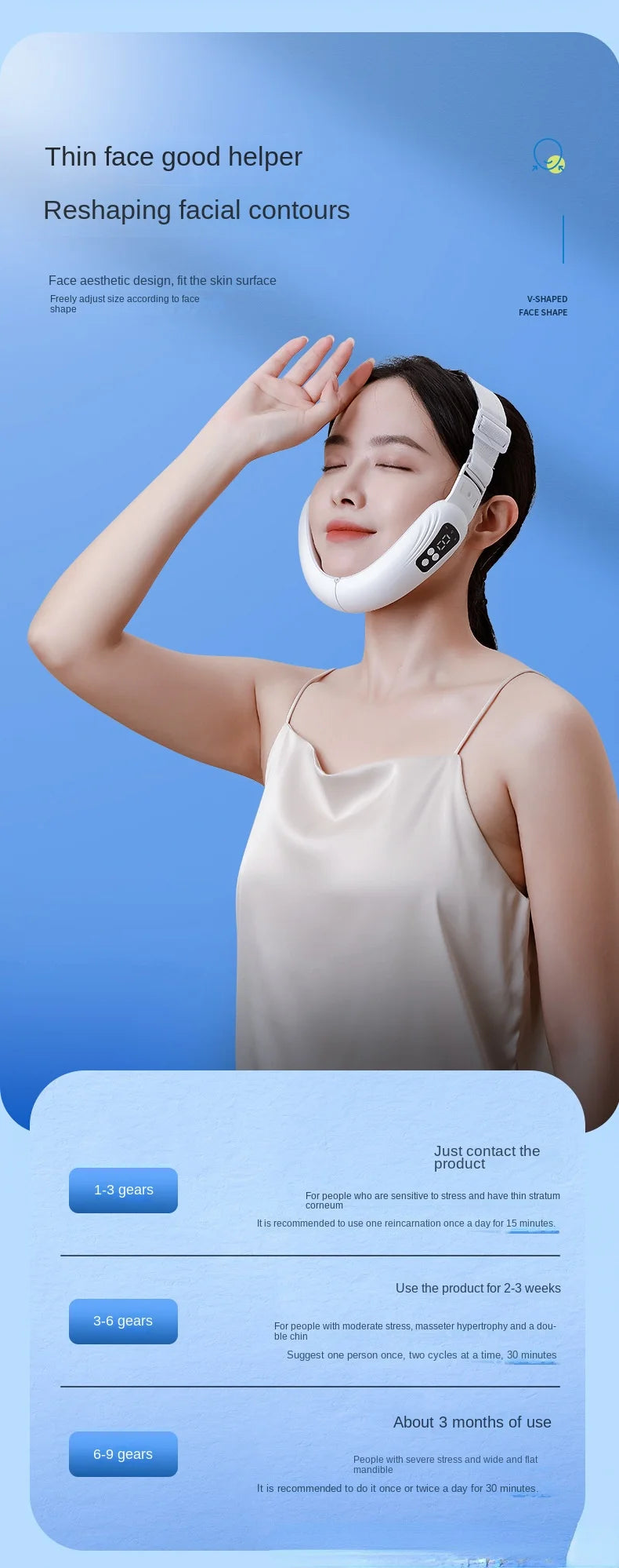 Skin Care EMS Electric Facial Massager Face Slimming Machine V Line Shaper Chin Cheek Lifting Firming Equipment Beauty Tools