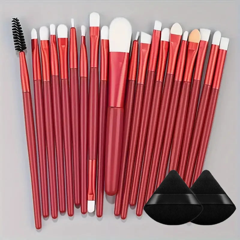 Makeup Brush Set (8–20pcs) – Foundation & Eyeshadow