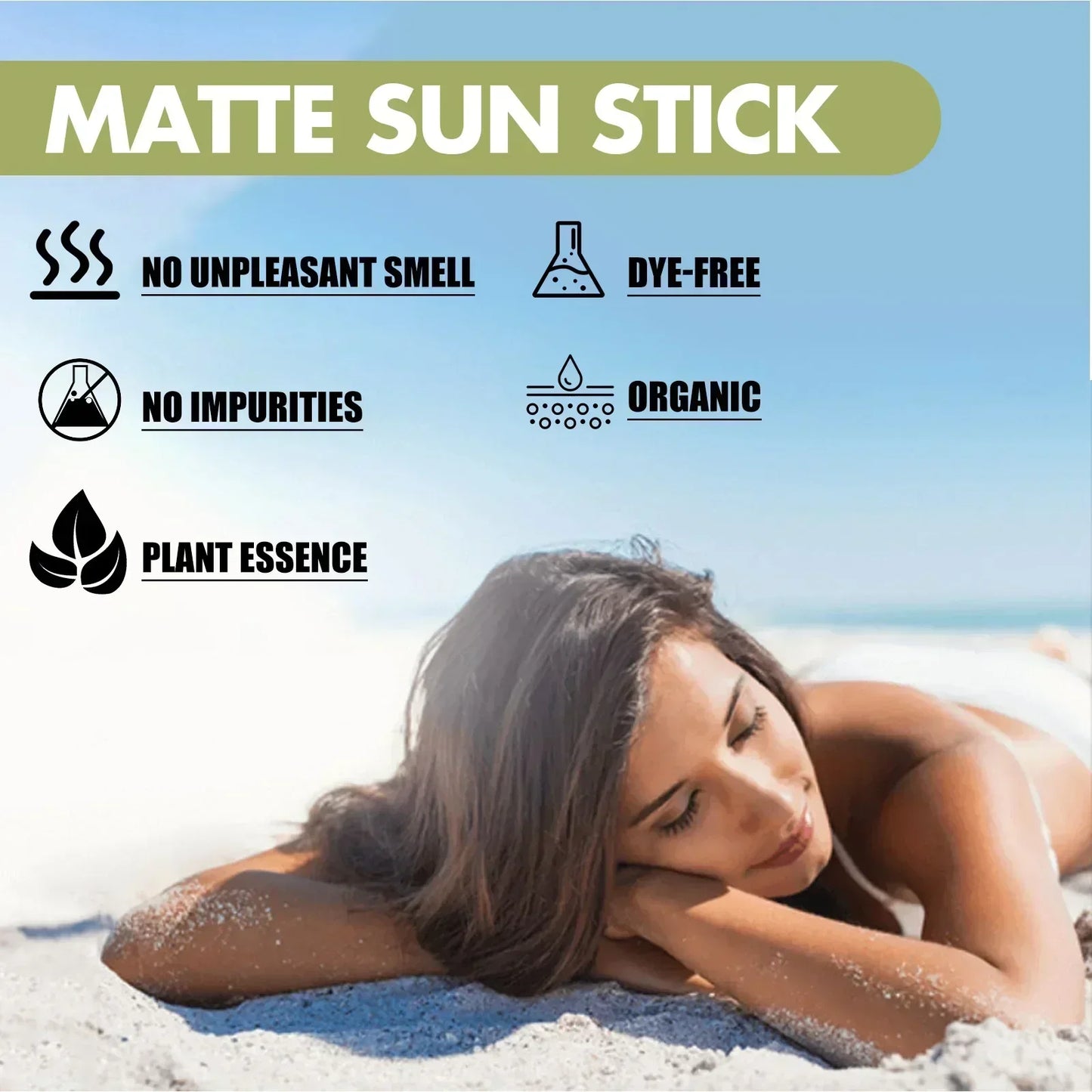 Matte Sunscreen Stick SPF50+ – Oil-Control & UV Protection