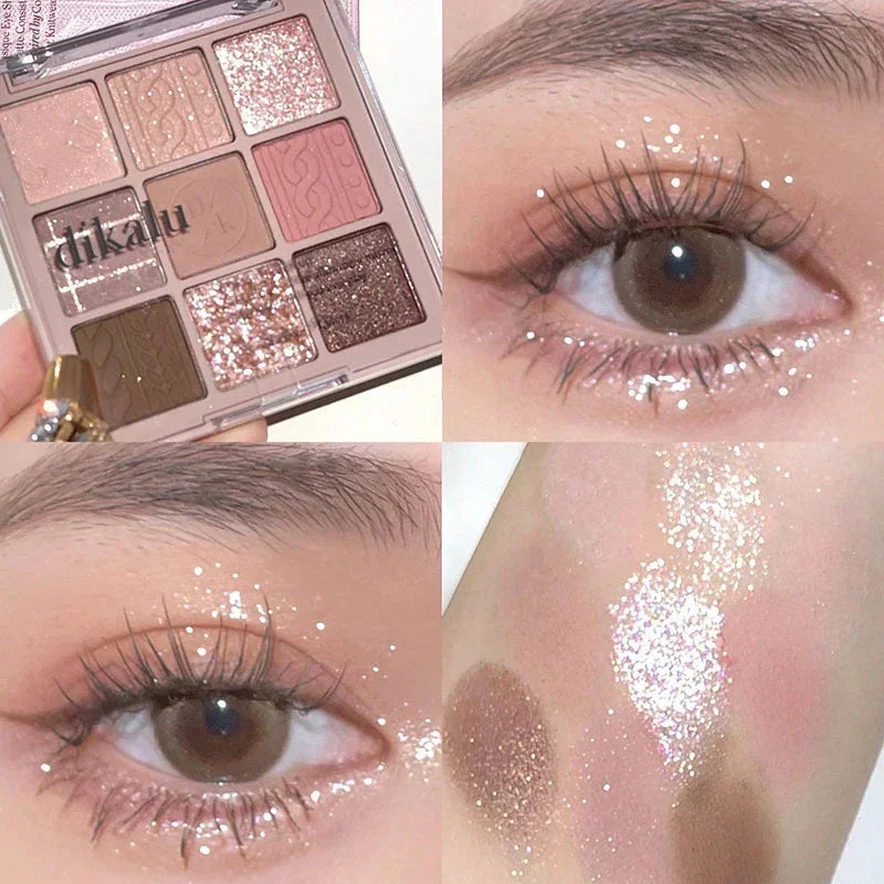 Knitted Eyeshadow Palette – Glitter & Matte