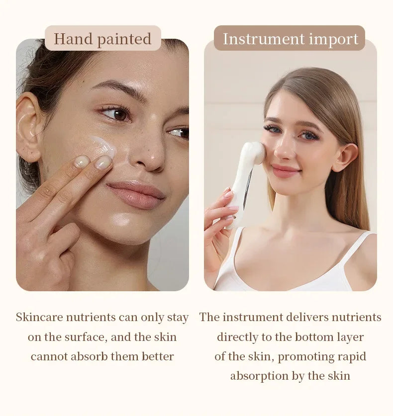 Facial Beauty Device EMS Microcurrent Introduction Facial Massager for Lifting and Firming Photon Skin Rejuvenation Anti-Wrinkle